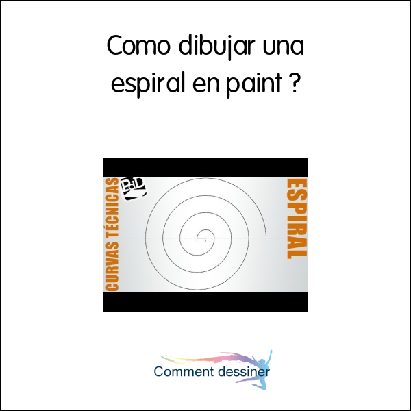 Como dibujar una espiral en paint